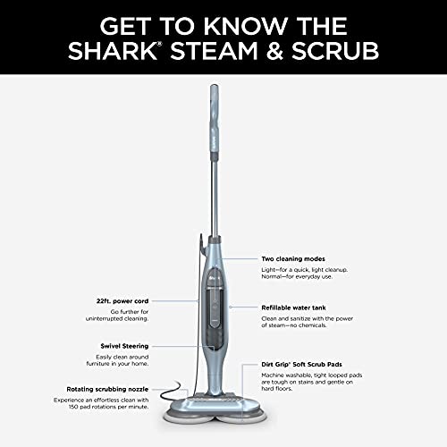 Shark Steam Mop, Steam & Scrub All-in-One Scrubbing and Sanitizing