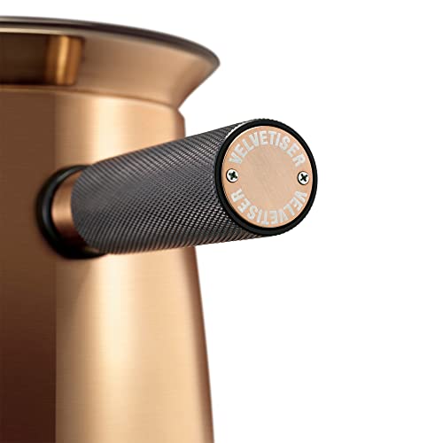 Hotel Chocolat 472726AM Copper Velvetiser Hot Chocolat Maker, Aluminium