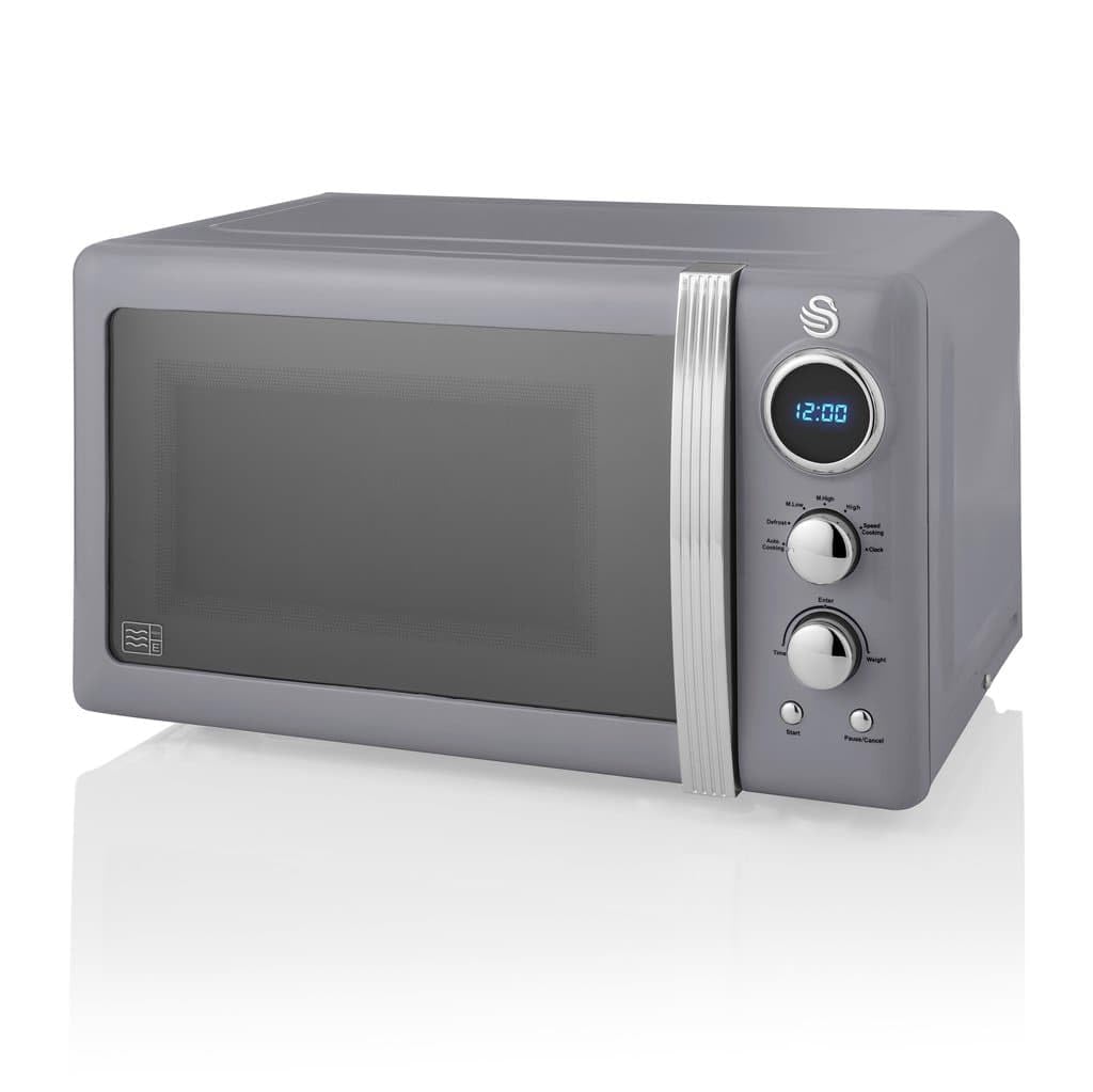 Swan Retro LED Digital Microwave