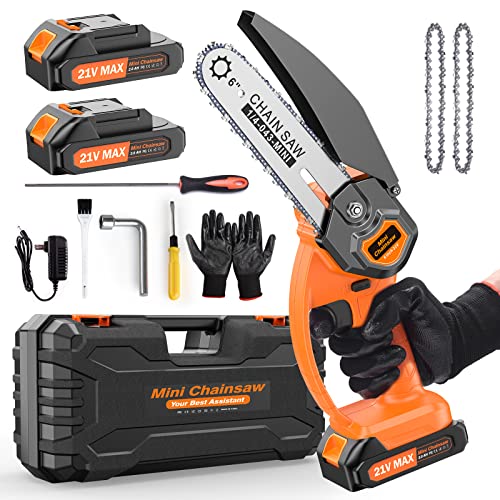 XIAZIR Mini Chainsaw 6 inch Cordless