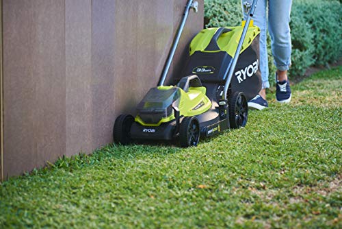 Ryobi 18V One+ Cordless 33cm Lawnmower & 23cm Grass Trimmer (1 x 5.0Ah)