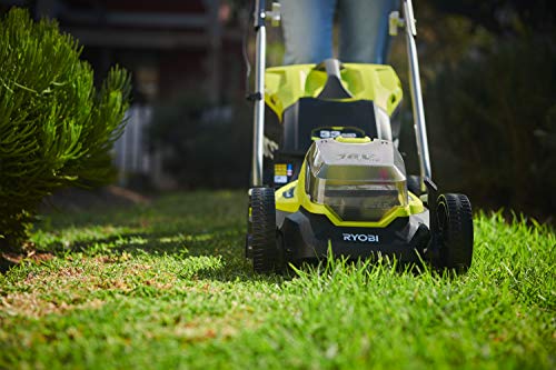 Ryobi 18V One+ Cordless 33cm Lawnmower & 23cm Grass Trimmer (1 x 5.0Ah)