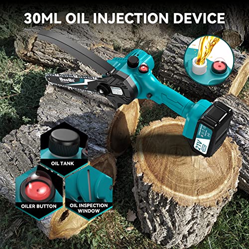 Seesii Mini Chainsaw Cordless 6 inch,CH600+