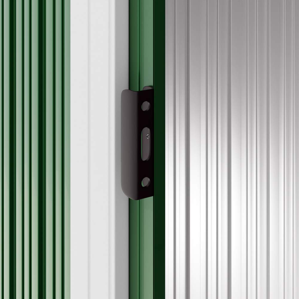 Gardebruk Garden Metal Tool Shed Green 6x4 FT