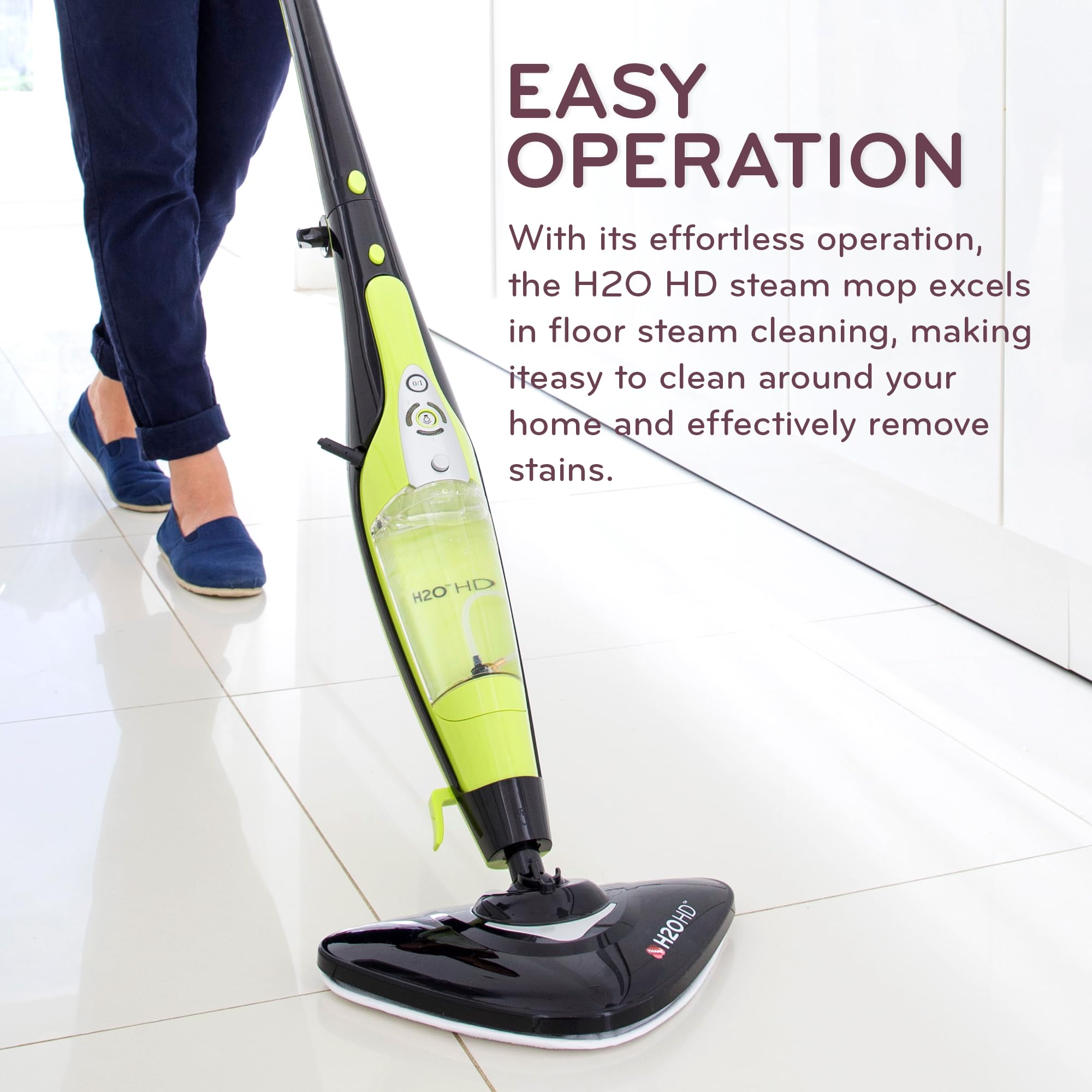 H2O HD Steam Mop and Handheld Steam Cleaner