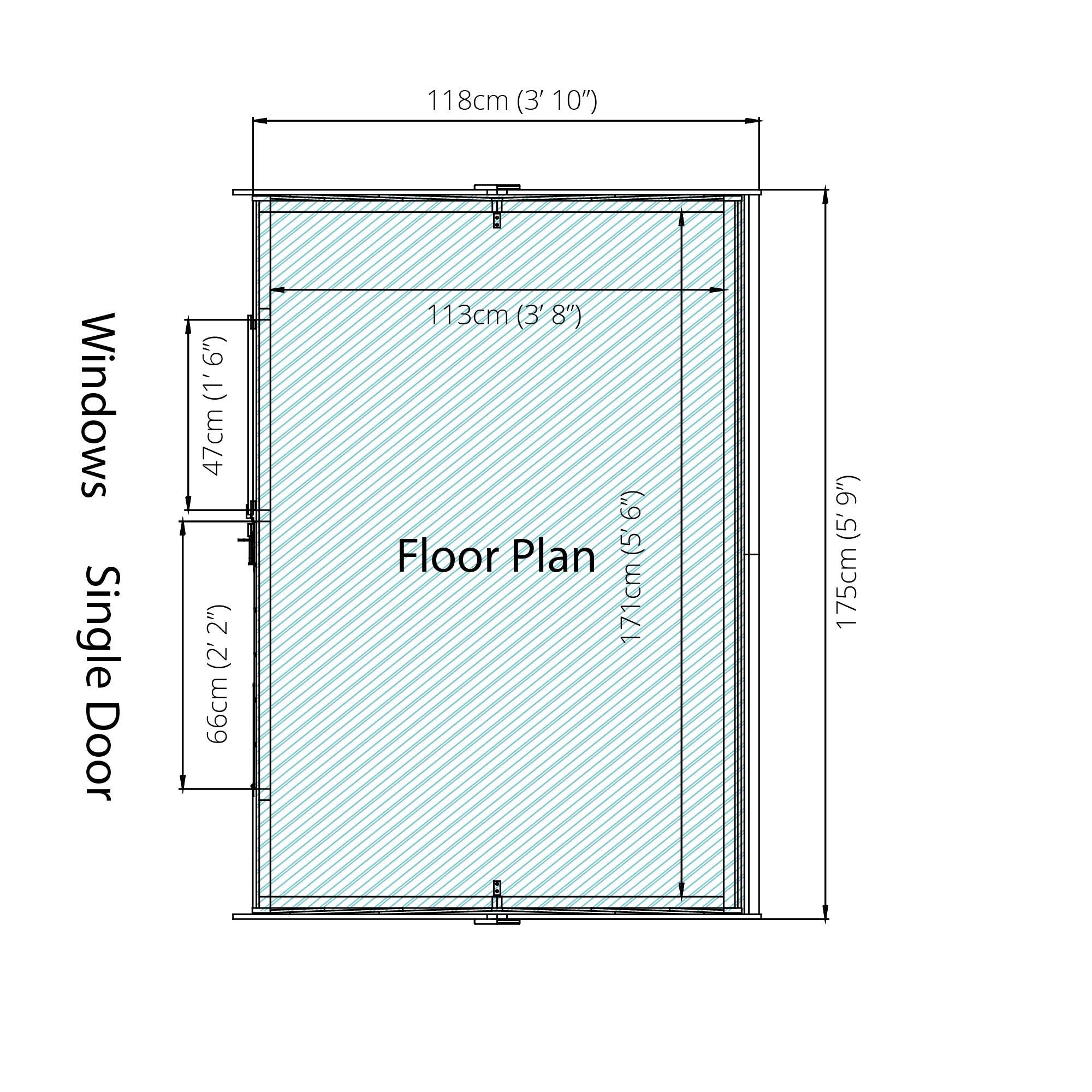 Mercia 6 x 4 Ft Overlap Reverse Apex Shed