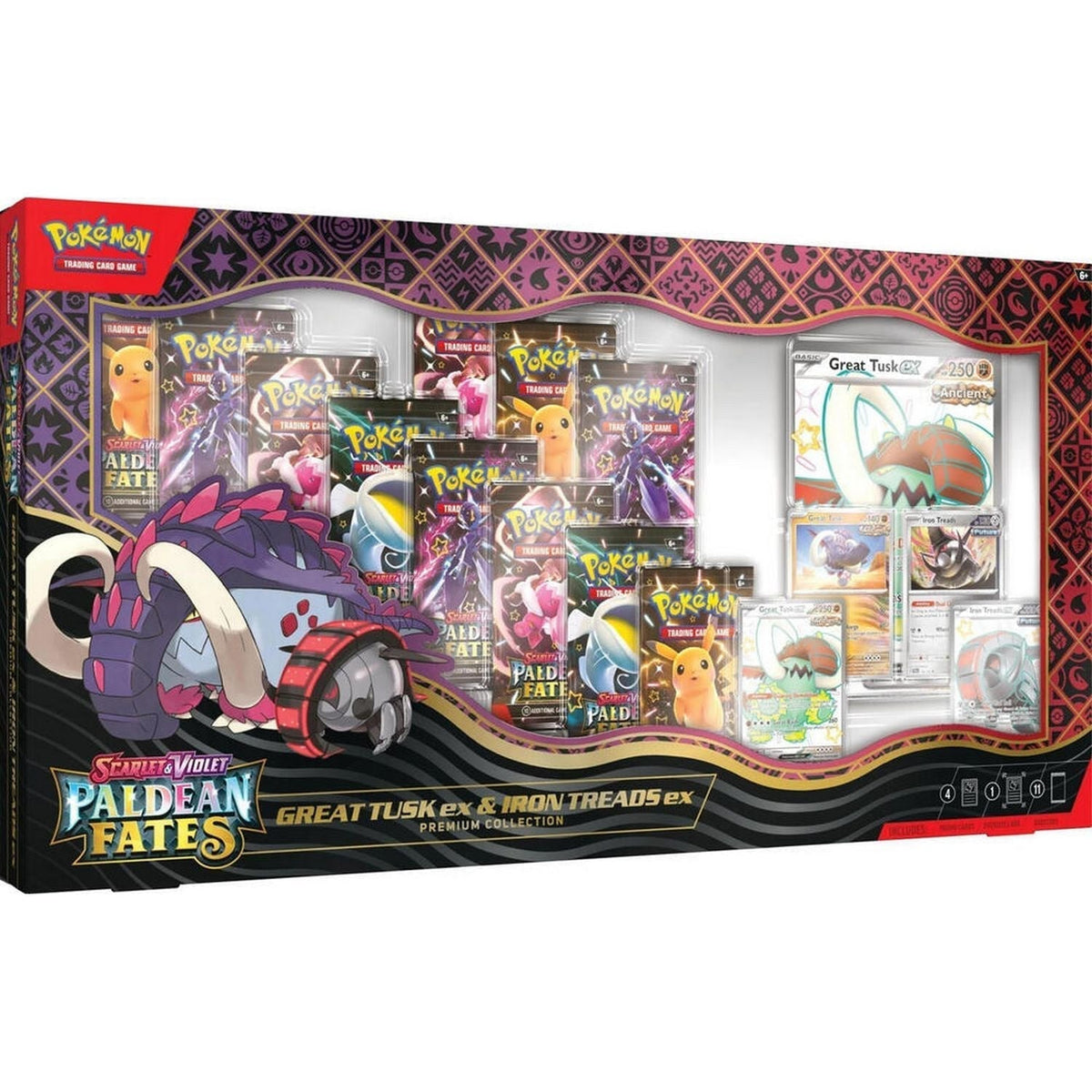 Pokémon TCG: Paldean Fates Great Tusk & Iron Treads ex Premium Collection