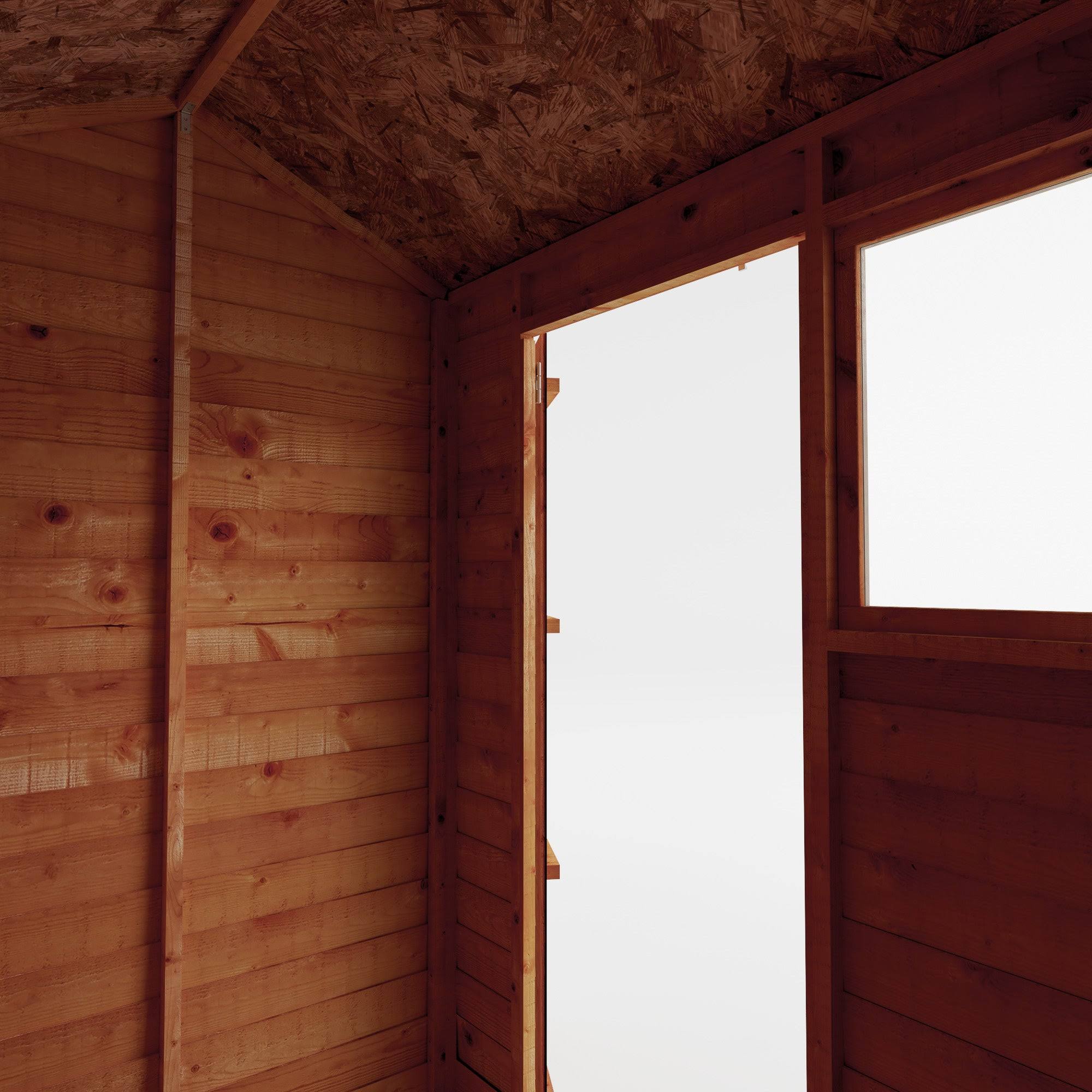 Mercia 6 x 4 Ft Overlap Reverse Apex Shed