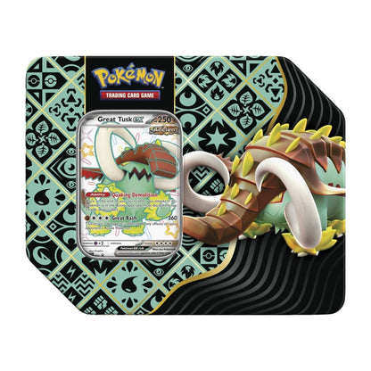 Pokémon TCG: Paldean Fates ex Tin [Great Tusk ex]