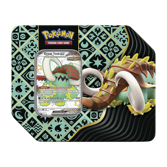 Pokémon TCG: Paldean Fates ex Tin [Great Tusk ex]