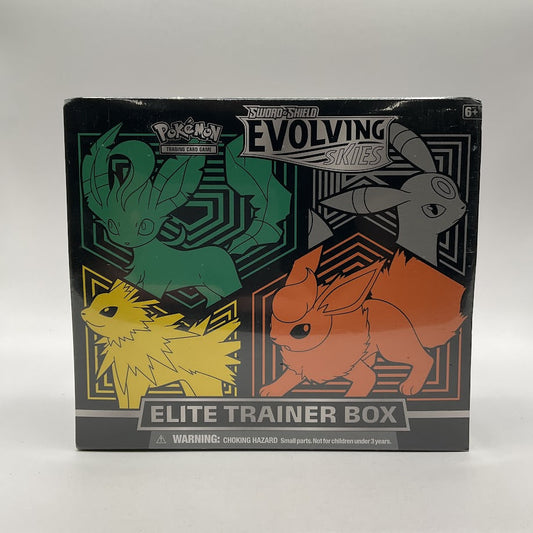 Pokémon TCG: Sword & Shield Evolving Skies Elite Trainer Box [Leafeon/Umbreon/Jolteon/Flareon] #2 — Packaging Condition: See Photos