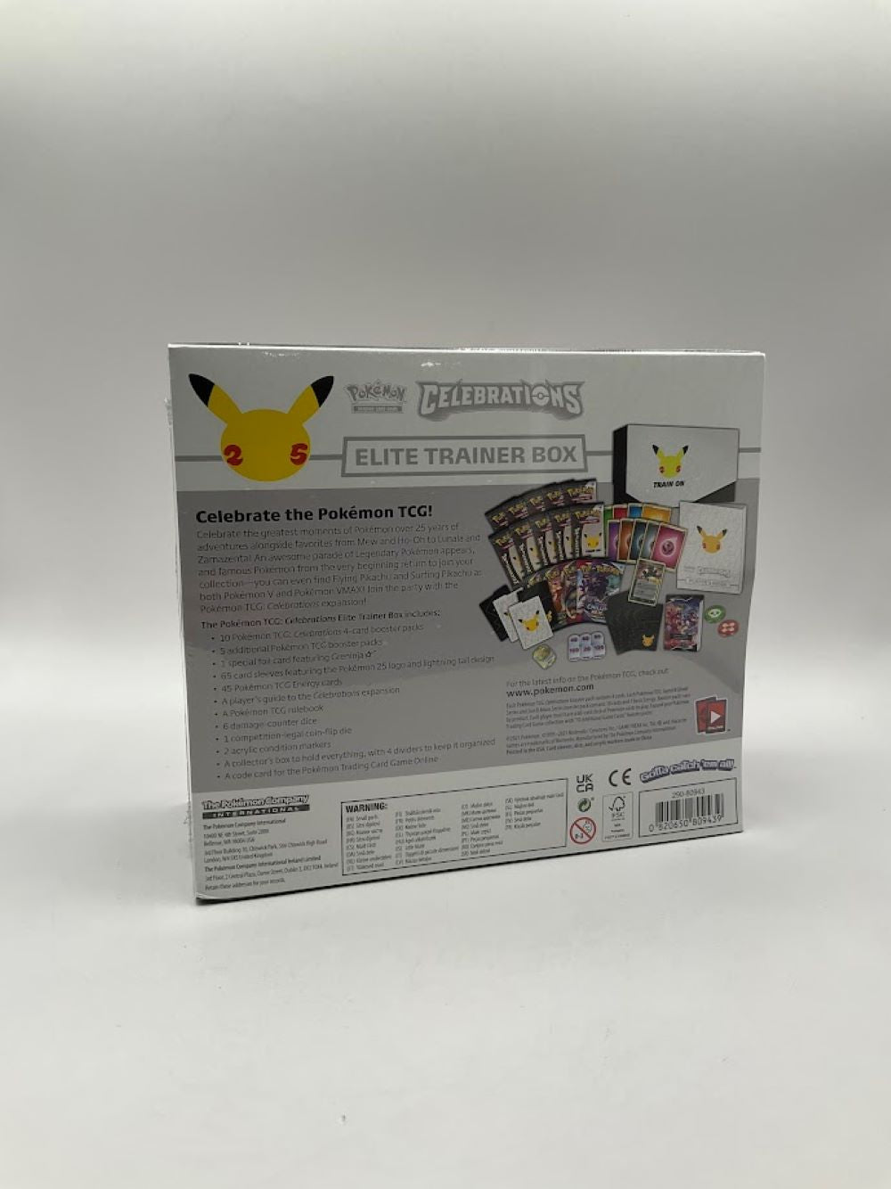 Pokémon TCG: Celebrations Elite Trainer Box #2 — Packaging Condition: See Photos