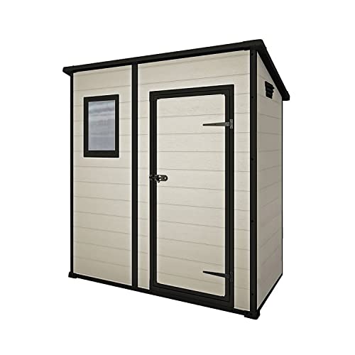 Keter Manor Outdoor Pent Single Door Garden Storage Shed