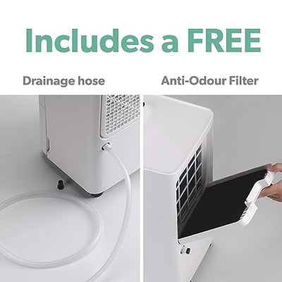 electriQ 10L Dehumidifier, combats damp