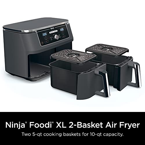 Ninja Foodi 10 Quart 6-in-1 DualZone XL 2-Basket Air Fryer DZ401