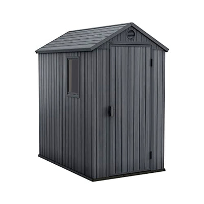 Keter Darwin Outdoor Apex Single Door Garden Storage Shed
