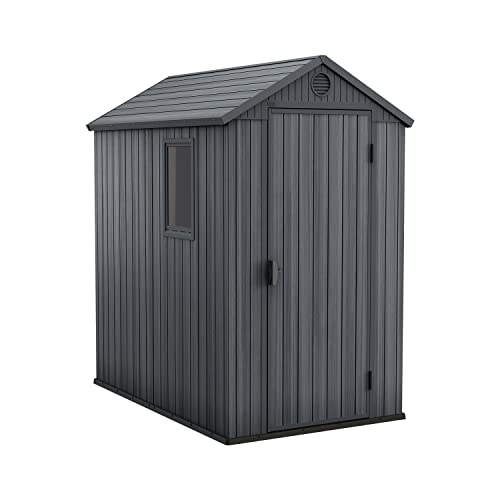 Keter Darwin Outdoor Apex Single Door Garden Storage Shed