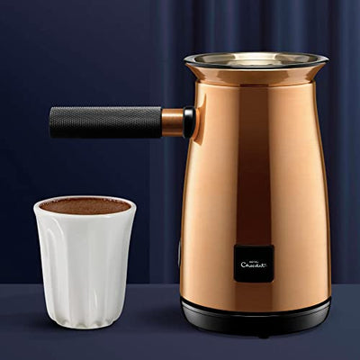Hotel Chocolat 472726AM Copper Velvetiser Hot Chocolat Maker, Aluminium