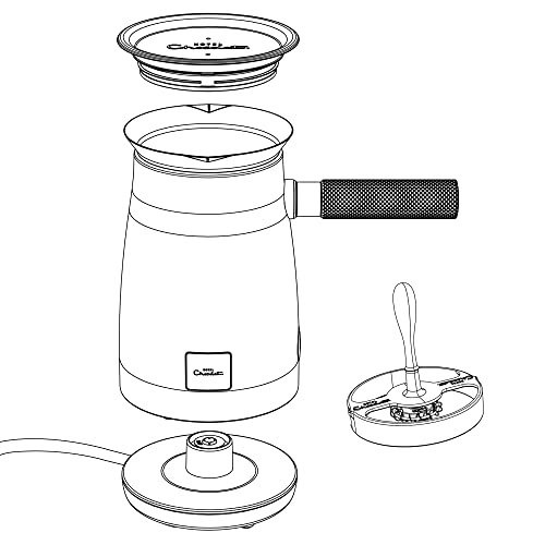 Hotel Chocolat 472726AM Copper Velvetiser Hot Chocolat Maker, Aluminium