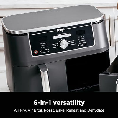 Ninja Foodi 10 Quart 6-in-1 DualZone XL 2-Basket Air Fryer DZ401