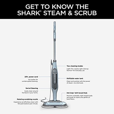 Shark Steam Mop, Steam & Scrub All-in-One Scrubbing and Sanitizing