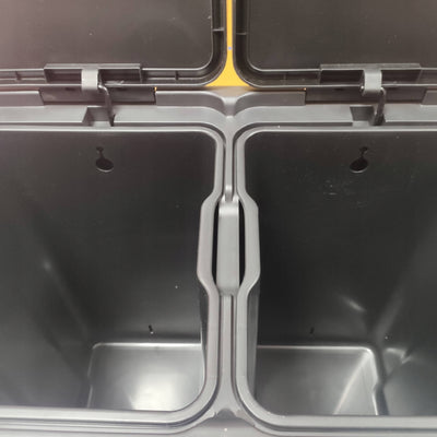 John Lewis 2 Section Recycling Bin, With Handles, 40L