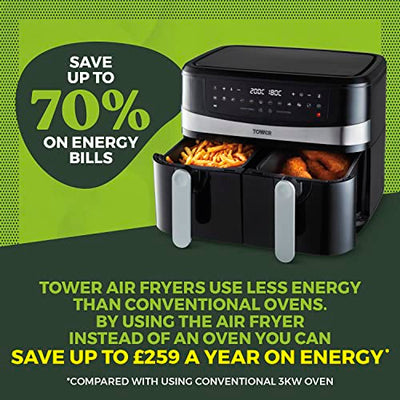 Tower Vortx 9L Duo Basket Air Fryer