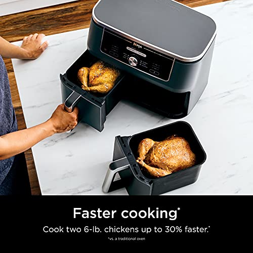 Ninja Foodi 10 Quart 6-in-1 DualZone XL 2-Basket Air Fryer DZ401