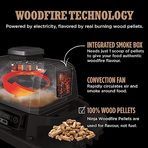 Ninja Woodfire Electric Outdoor BBQ Grill [OG751UKAMZ]