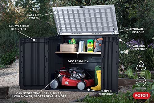 Keter Store-It-Out Prime 4.3 x 2.3 Foot Resin Outdoor Storage Shed