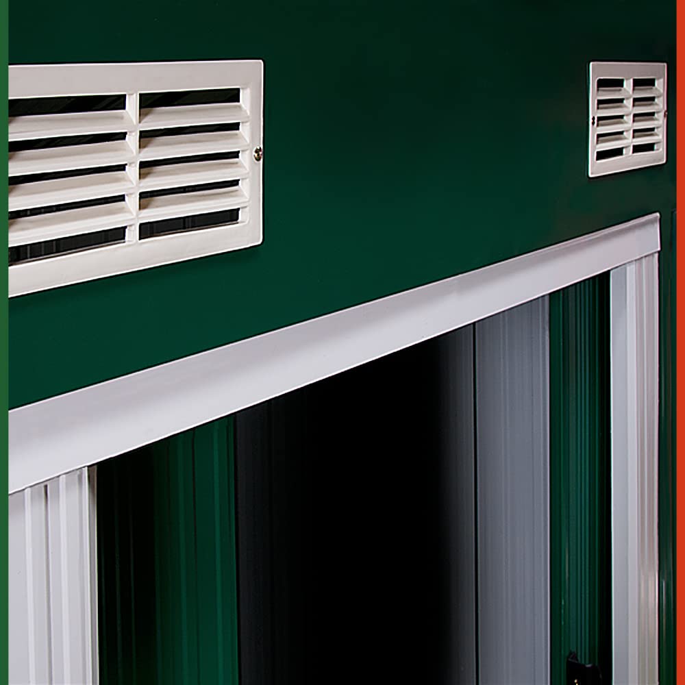 Gardebruk Garden Metal Tool Shed Green 6x4 FT