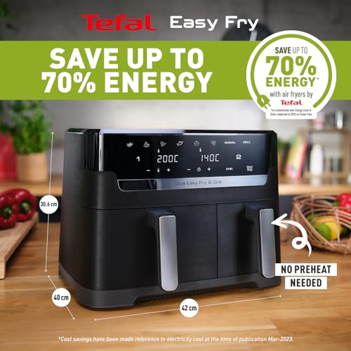 Tefal Easy Fry Dual Zone Digital Air Fryer