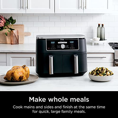 Ninja Foodi 10 Quart 6-in-1 DualZone XL 2-Basket Air Fryer DZ401