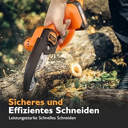 XIAZIR Mini Chainsaw 6 inch Cordless