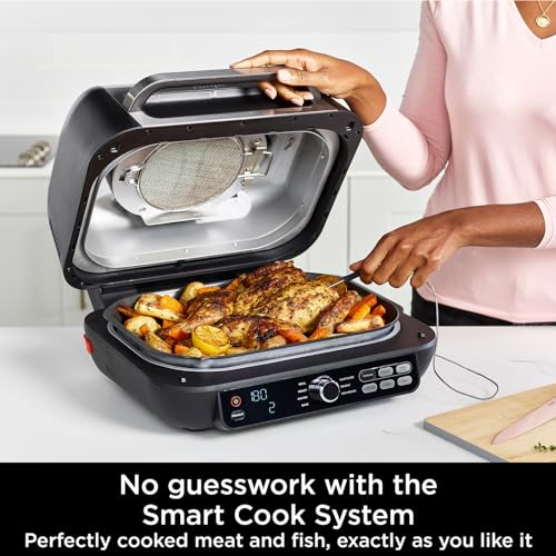 Ninja Foodi MAX PRO Health Grill, Flat Plate & Air Fryer [AG651UK]