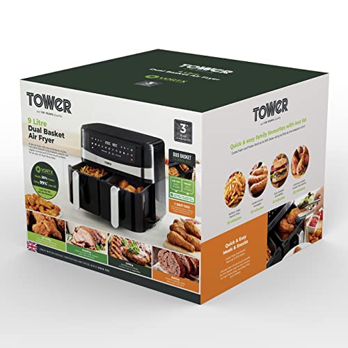 Tower Vortx 9L Duo Basket Air Fryer