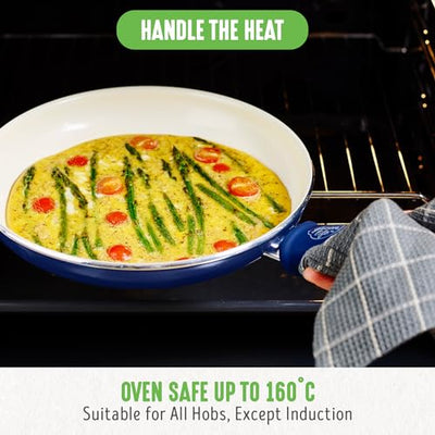 GreenLife Soft Grip Healthy Ceramic Nonstick 16 Piece Kitchen Cookware