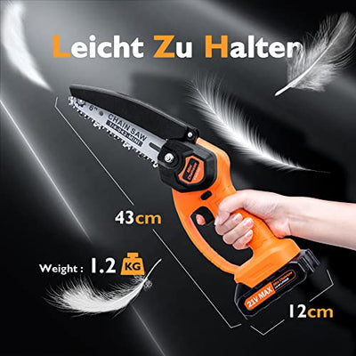 XIAZIR Mini Chainsaw 6 inch Cordless