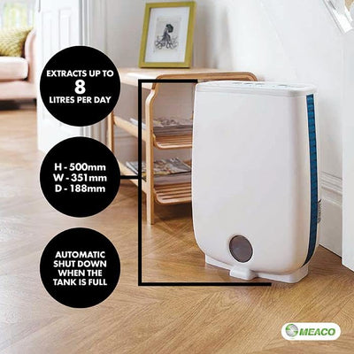 Meaco DD8L Junior Desiccant Dehumidifier 8 L