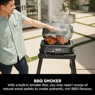 Ninja OG850UK Woodfire Pro XL Electric BBQ Grill & Smoker