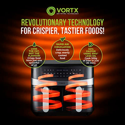 Tower Vortx 9L Duo Basket Air Fryer