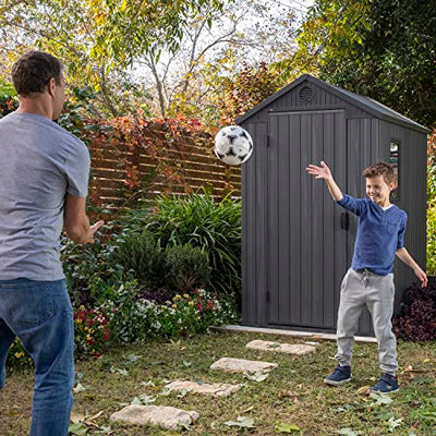 Keter Darwin Outdoor Apex Single Door Garden Storage Shed