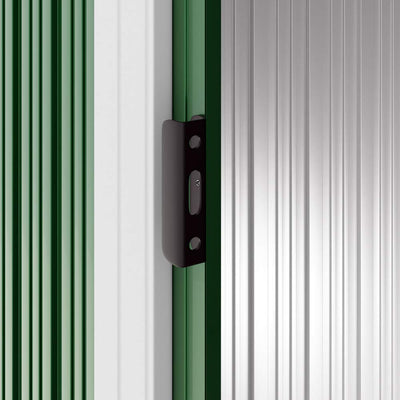 Gardebruk Garden Metal Tool Shed Green 6x4 FT