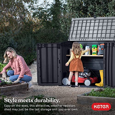 Keter Store-It-Out Prime 4.3 x 2.3 Foot Resin Outdoor Storage Shed