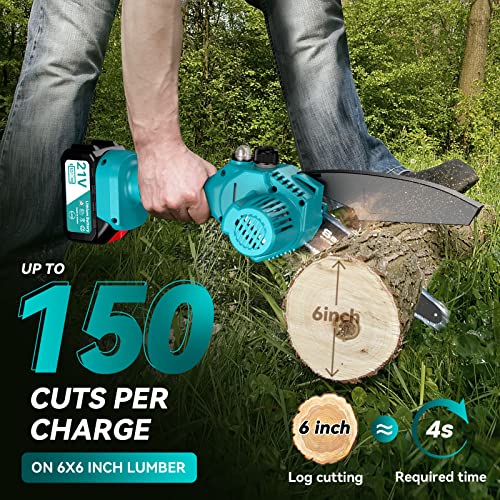 Seesii  Mini Chainsaw Cordless 6 inch,CH600+