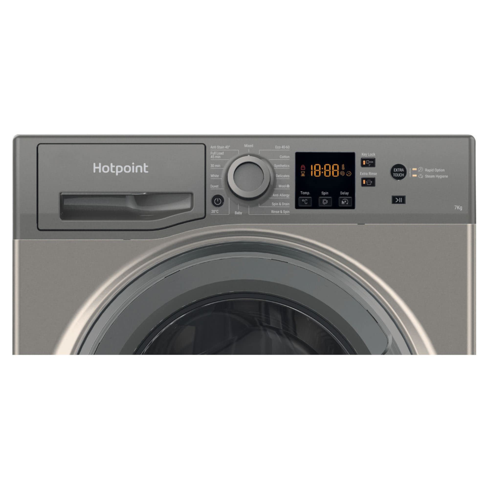Hotpoint NSWR 743U GK UK N 7 kg 1400 Spin - Graphite