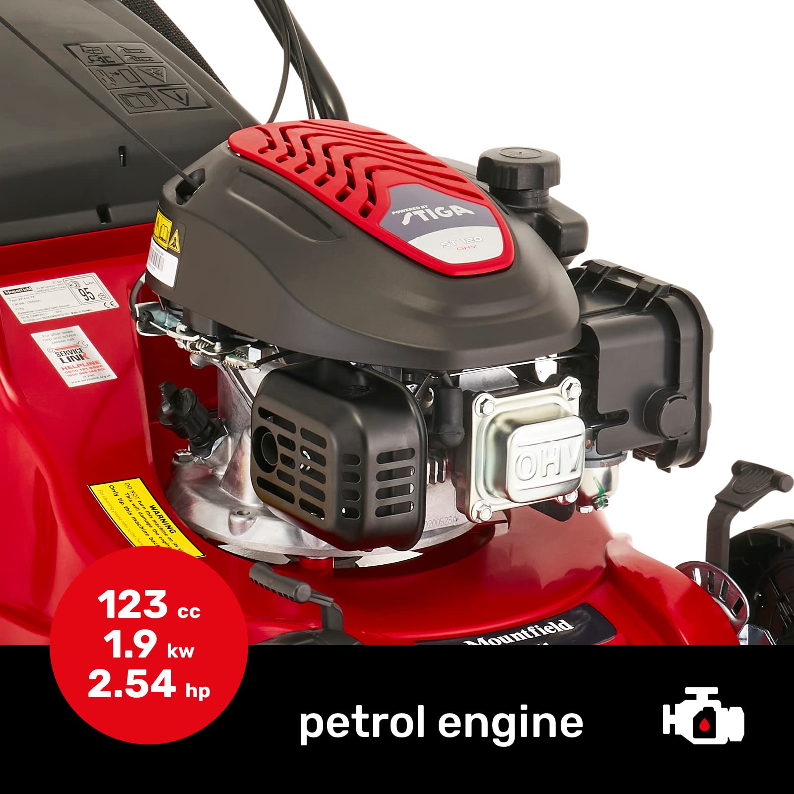 Mountfield HP164 Petrol Lawn Mower 39Cm
