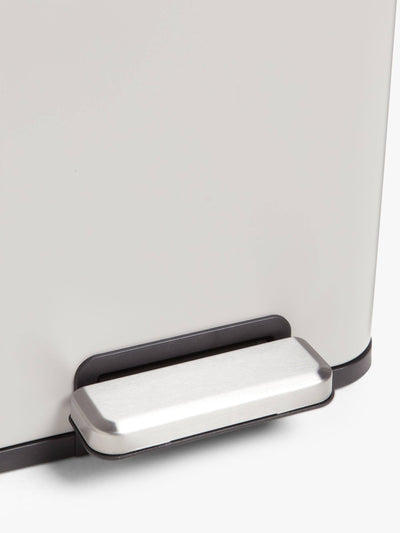 John Lewis 2 Section Recycling Bin, With Handles, 40L