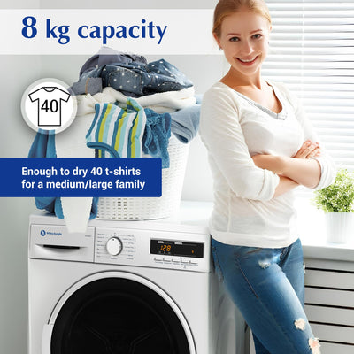 White Knight Condenser Sensor Tumble Dryer 8kg