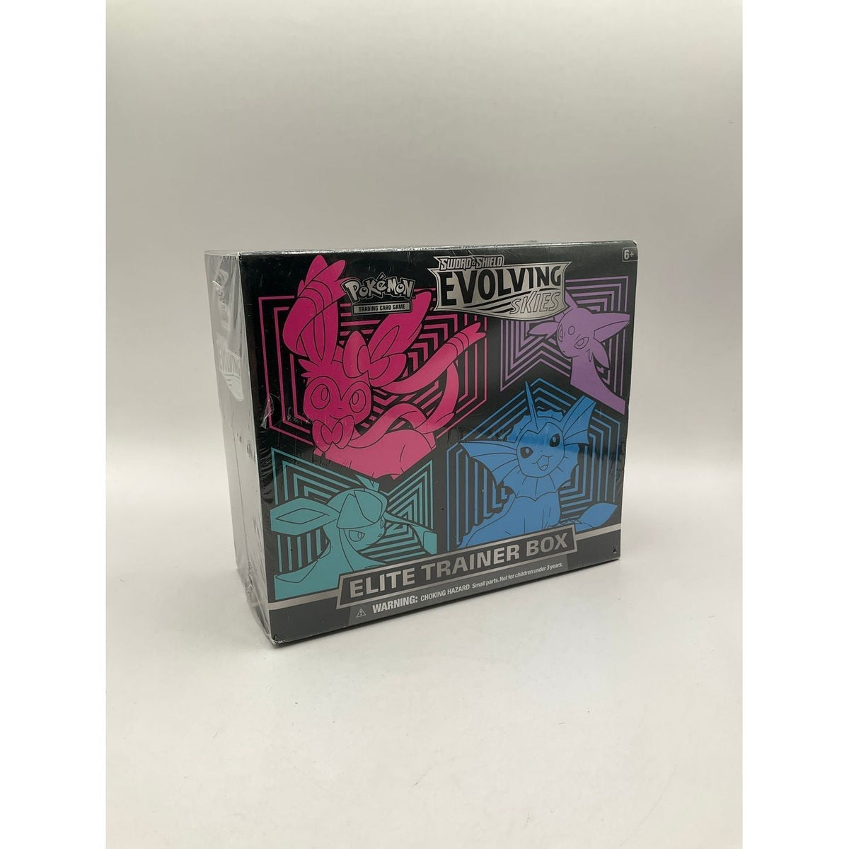 Pokémon TCG: Sword & Shield Evolving Skies Elite Trainer Box [Glaceon/Vaporeon/Sylveon/Espeon] #4 — Packaging Condition: See Photos